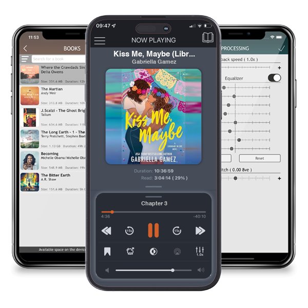 Download fo free audiobook Kiss Me, Maybe (Librarians in Love, #2) by Gabriella Gamez and listen anywhere on your iOS devices in the ListenBook app.