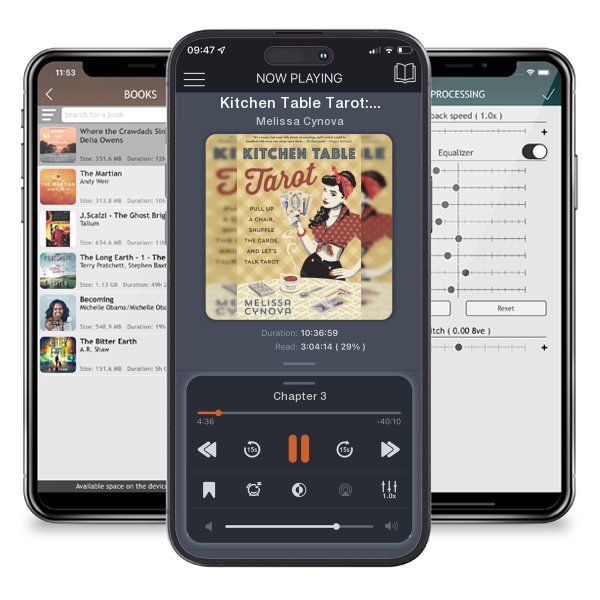 Download fo free audiobook Kitchen Table Tarot: Pull Up a Chair, Shuffle the Cards, and... by Melissa Cynova and listen anywhere on your iOS devices in the ListenBook app.