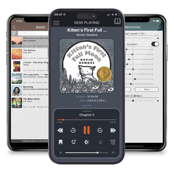 Download fo free audiobook Kitten's First Full Moon Board Book: A Caldecott Award Winner by Kevin Henkes and listen anywhere on your iOS devices in the ListenBook app.