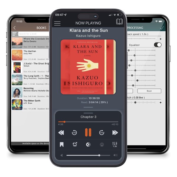 Download fo free audiobook Klara and the Sun by Kazuo Ishiguro and listen anywhere on your iOS devices in the ListenBook app.