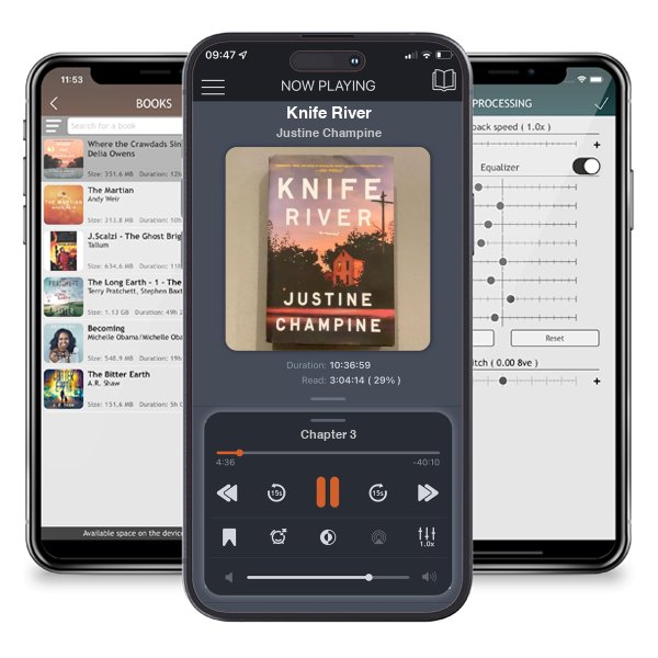 Download fo free audiobook Knife River by Justine Champine and listen anywhere on your iOS devices in the ListenBook app.