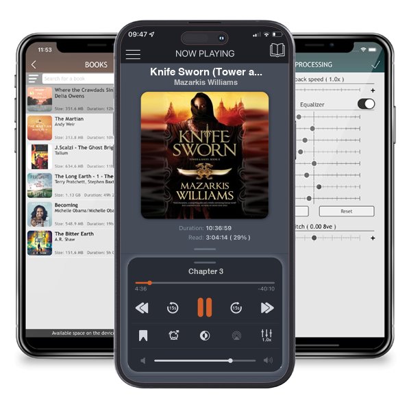 Download fo free audiobook Knife Sworn (Tower and Knife Trilogy, #2) by Mazarkis Williams and listen anywhere on your iOS devices in the ListenBook app.