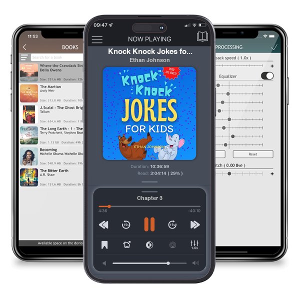 Download fo free audiobook Knock Knock Jokes for Kids by Ethan Johnson and listen anywhere on your iOS devices in the ListenBook app.