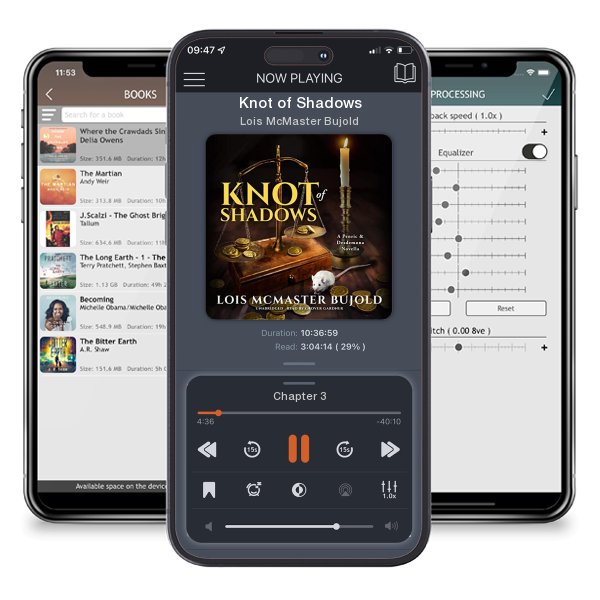 Download fo free audiobook Knot of Shadows by Lois McMaster Bujold and listen anywhere on your iOS devices in the ListenBook app.