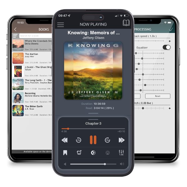 Download fo free audiobook Knowing: Memoirs of a journey beyond the veil and choosing joy after tragic loss. by Jeffery Olsen and listen anywhere on your iOS devices in the ListenBook app.