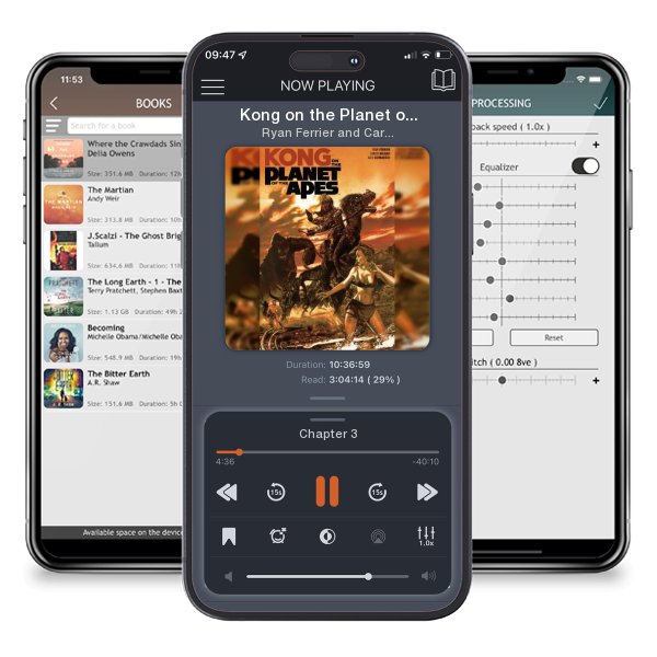 Download fo free audiobook Kong on the Planet of the Apes by Ryan Ferrier and Carlos Magno and listen anywhere on your iOS devices in the ListenBook app.