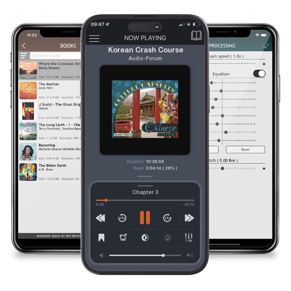 Download fo free audiobook Korean Crash Course by Audio-Forum and listen anywhere on your iOS devices in the ListenBook app.