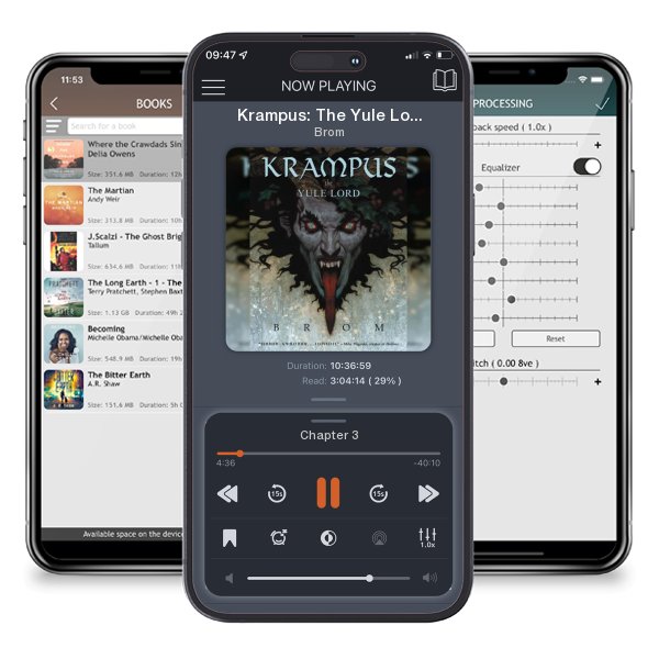 Download fo free audiobook Krampus: The Yule Lord by Brom and listen anywhere on your iOS devices in the ListenBook app.
