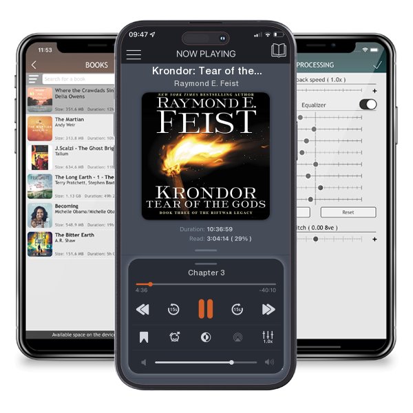 Download fo free audiobook Krondor: Tear of the Gods by Raymond E. Feist and listen anywhere on your iOS devices in the ListenBook app.