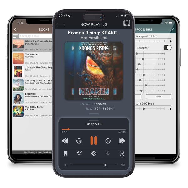 Download fo free audiobook Kronos Rising: KRAKEN (volume 3): Winner tastes all. by Max Hawthorne and listen anywhere on your iOS devices in the ListenBook app.