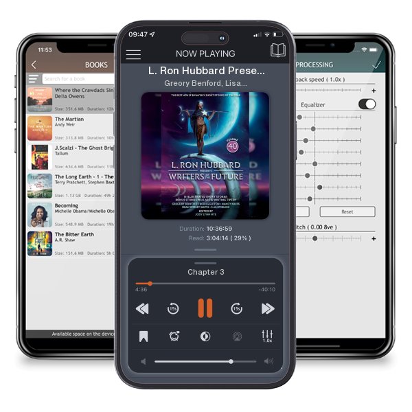 Download fo free audiobook L. Ron Hubbard Presents Writers of the Future Volume 40: The... by Greory Benford, Lisa Silverthorne,  et al. and listen anywhere on your iOS devices in the ListenBook app.