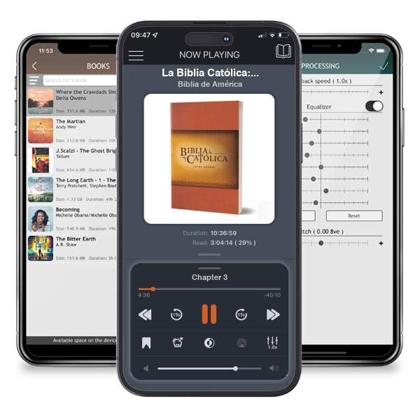 Descargar audiolibro gratis La Biblia Católica: Tapa blanda, tamaño grande, letra grande. Rústica, roja / Ca tholic Bible by Biblia de América y escuchar en cualquier lugar en sus dispositivos iOS en la aplicación ListenBook.