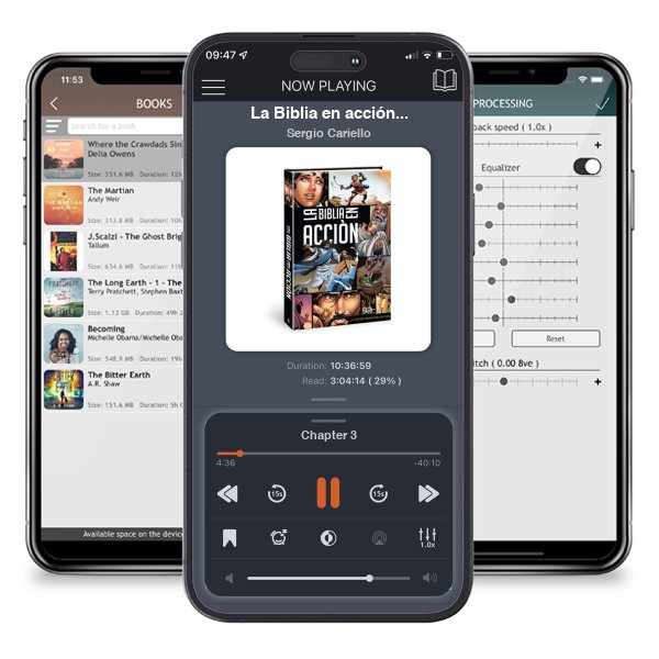 Descargar audiolibro gratis La Biblia en acción: The Action Bible Spanish Edition by Sergio Cariello y escuchar en cualquier lugar en sus dispositivos iOS en la aplicación ListenBook.