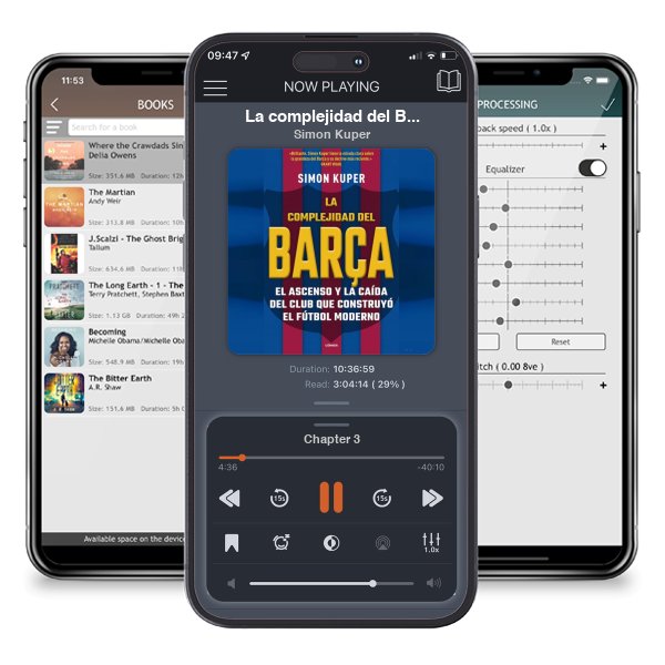 Descargar audiolibro gratis La complejidad del Barça / The Barcelona Complex: Lionel Messi and the Making An d Unmaking of the World's Greatest Soccer Club by Simon Kuper y escuchar en cualquier lugar en sus dispositivos iOS en la aplicación ListenBook.