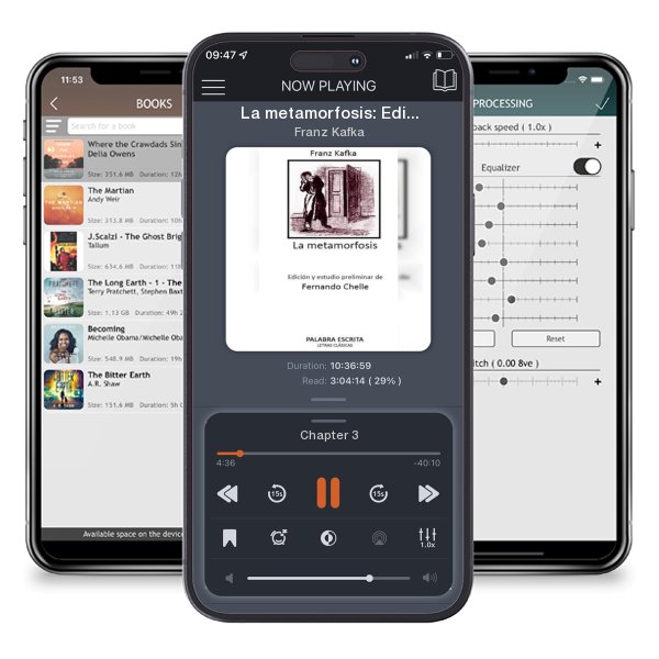 Download fo free audiobook La metamorfosis: Edición y estudio preliminar de Fernando Chelle by Franz Kafka and listen anywhere on your iOS devices in the ListenBook app.