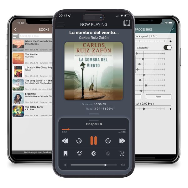 Descargar audiolibro gratis La sombra del viento (The Shadow of the Wind) by Carlos Ruiz Zafón y escuchar en cualquier lugar en sus dispositivos iOS en la aplicación ListenBook.