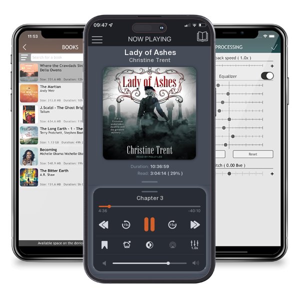 Download fo free audiobook Lady of Ashes by Christine Trent and listen anywhere on your iOS devices in the ListenBook app.