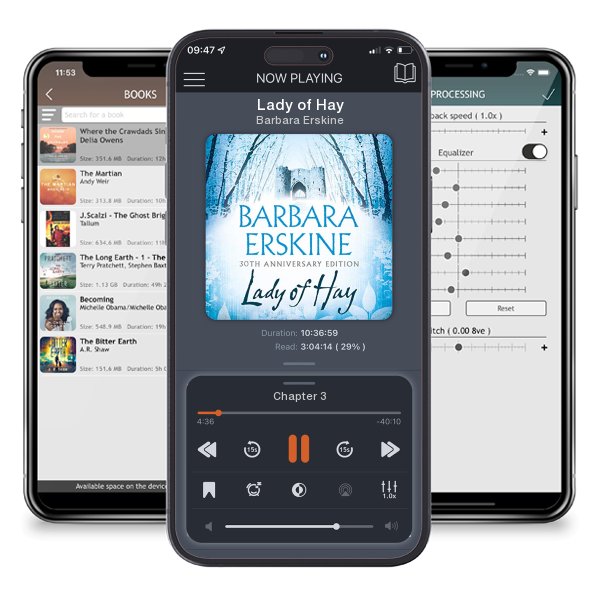 Download fo free audiobook Lady of Hay by Barbara Erskine and listen anywhere on your iOS devices in the ListenBook app.