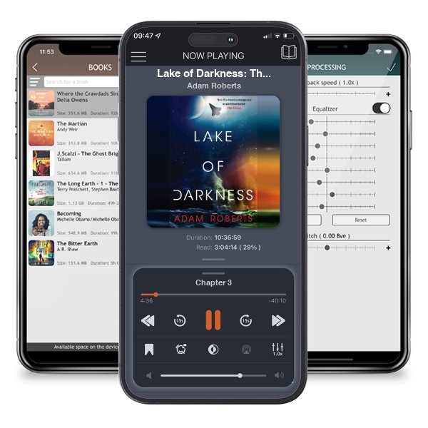 Download fo free audiobook Lake of Darkness: The mindbending new science fiction novel from Adam Roberts by Adam Roberts and listen anywhere on your iOS devices in the ListenBook app.