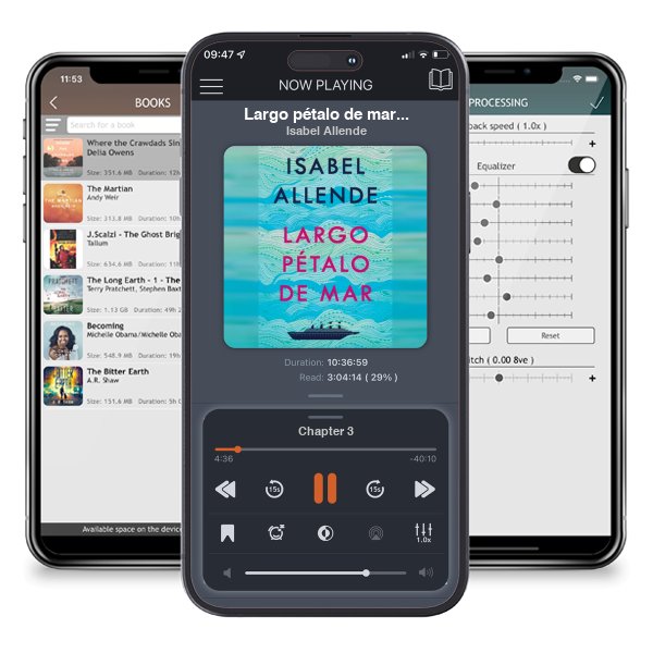 Descargar audiolibro gratis Largo pétalo de mar (A Long Petal of the Sea) by Isabel Allende y escuchar en cualquier lugar en sus dispositivos iOS en la aplicación ListenBook.