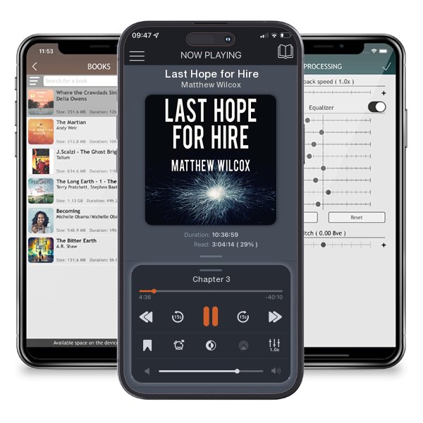 Download fo free audiobook Last Hope for Hire by Matthew Wilcox and listen anywhere on your iOS devices in the ListenBook app.