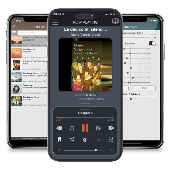 Descargar audiolibro gratis Le dedico mi silencio / I Give You My Silence by Mario Vargas Llosa y escuchar en cualquier lugar en sus dispositivos iOS en la aplicación ListenBook.