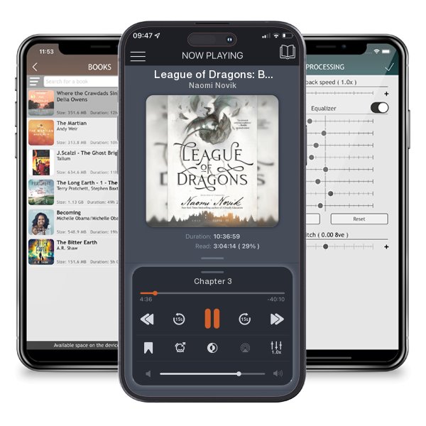 Download fo free audiobook League of Dragons: Book Nine of Temeraire by Naomi Novik and listen anywhere on your iOS devices in the ListenBook app.