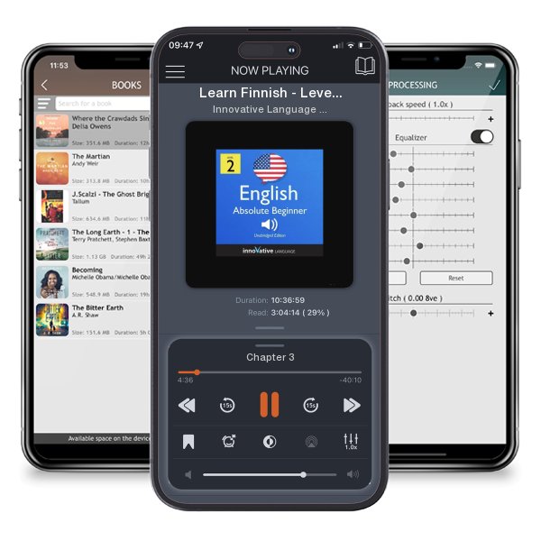 Download fo free audiobook Learn Finnish - Level 2: Absolute Beginner Finnish, Volume 1: Lessons 1-25 by Innovative Language Learning and listen anywhere on your iOS devices in the ListenBook app.