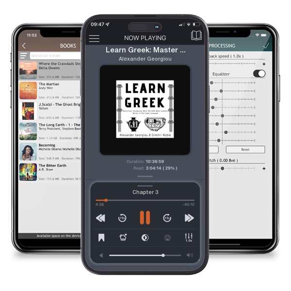 Download fo free audiobook Learn Greek: Master Everyday Conversations With 1001 Most Common Greek Phrases For Beginners! by Alexander Georgiou and listen anywhere on your iOS devices in the ListenBook app.