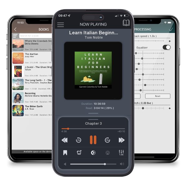 Download fo free audiobook Learn Italian Beginner Bundle Collection by Tom Noble and listen anywhere on your iOS devices in the ListenBook app.