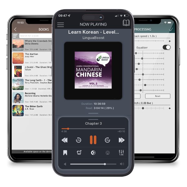 Download fo free audiobook Learn Korean - Level 2: Absolute Beginner Korean, Volume 1: Lessons 1-25 by LinguaBoost and listen anywhere on your iOS devices in the ListenBook app.
