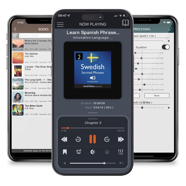 Download fo free audiobook Learn Spanish Phrases For Beginners Volume VI: Learn Spanish Phrases With Step By Step Spanish Conversations Quick And Easy In Your Car Lesson By Lesson by Innovative Language Learning and listen anywhere on your iOS devices in the ListenBook app.