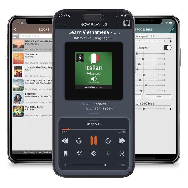 Download fo free audiobook Learn Vietnamese - Level 5: Advanced Vietnamese: Volume 1: Lessons 1-50 by Innovative Language Learning and listen anywhere on your iOS devices in the ListenBook app.