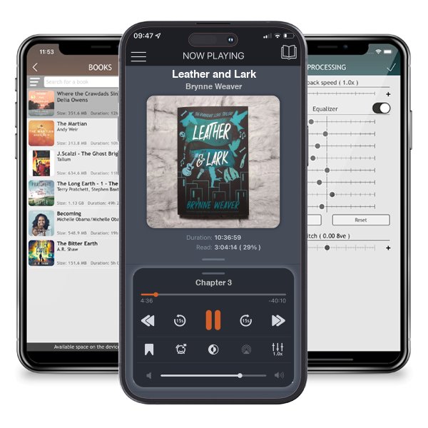 Download fo free audiobook Leather and Lark by Brynne Weaver and listen anywhere on your iOS devices in the ListenBook app.