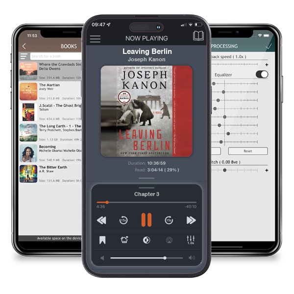 Download fo free audiobook Leaving Berlin by Joseph Kanon and listen anywhere on your iOS devices in the ListenBook app.