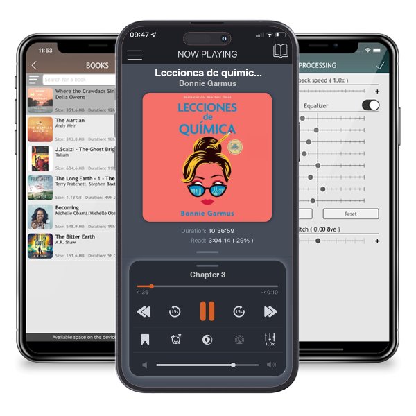 Descargar audiolibro gratis Lecciones de química / Lessons in Chemistry by Bonnie Garmus y escuchar en cualquier lugar en sus dispositivos iOS en la aplicación ListenBook.