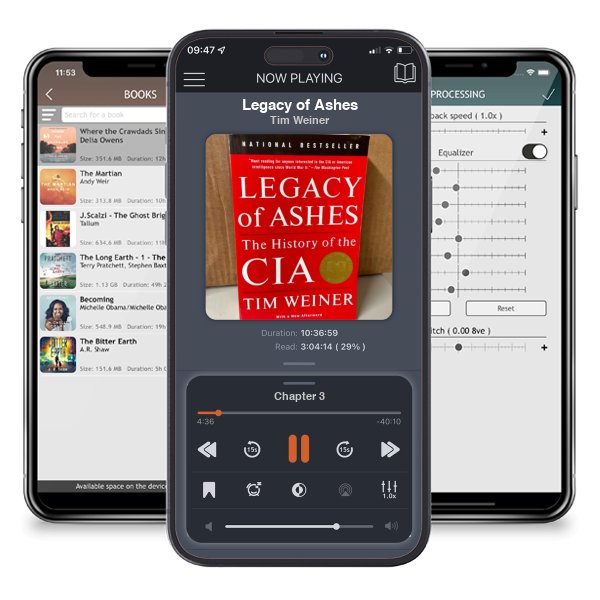 Download fo free audiobook Legacy of Ashes by Tim Weiner and listen anywhere on your iOS devices in the ListenBook app.