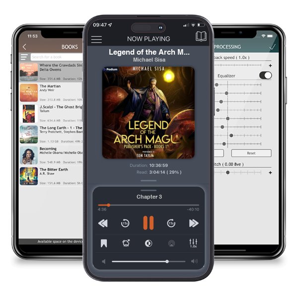 Download fo free audiobook Legend of the Arch Magus: Publisher\'s Pack 7: Legend of the Arch Magus, Books 13 and 14 by Michael Sisa and listen anywhere on your iOS devices in the ListenBook app.
