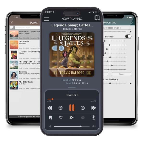 Download fo free audiobook Legends & Lattes: A Novel of High Fantasy and Low Stakes by Travis Baldree and listen anywhere on your iOS devices in the ListenBook app.