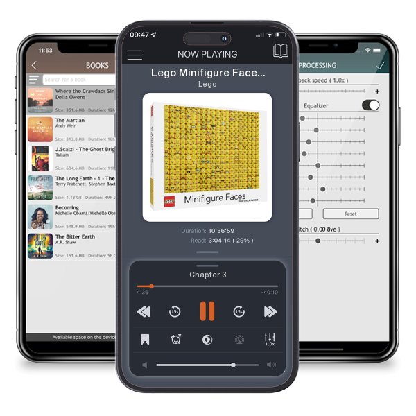 Download fo free audiobook Lego Minifigure Faces 1000-Piece Puzzle by Lego and listen anywhere on your iOS devices in the ListenBook app.