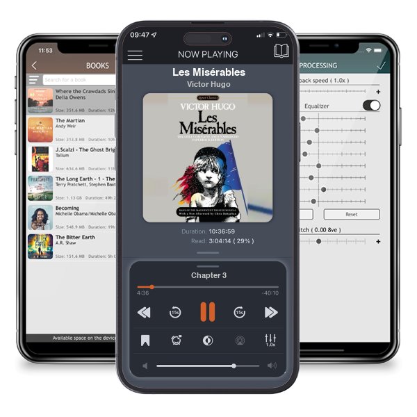 Download fo free audiobook Les Misérables by Victor Hugo and listen anywhere on your iOS devices in the ListenBook app.
