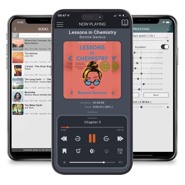 Download fo free audiobook Lessons in Chemistry by Bonnie Garmus and listen anywhere on your iOS devices in the ListenBook app.