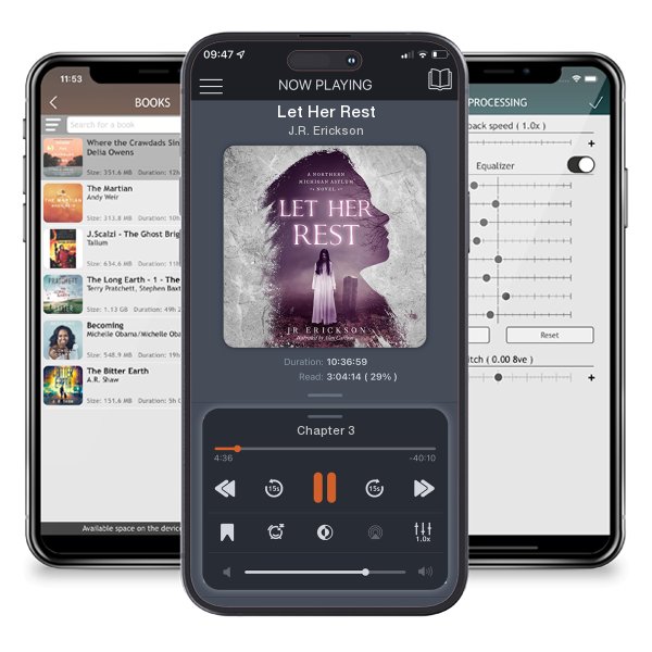 Download fo free audiobook Let Her Rest by J.R. Erickson and listen anywhere on your iOS devices in the ListenBook app.