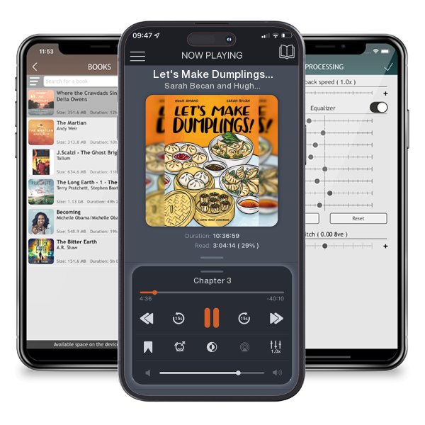 Download fo free audiobook Let's Make Dumplings!: A Comic Book Cookbook by Sarah Becan and Hugh Amano and listen anywhere on your iOS devices in the ListenBook app.
