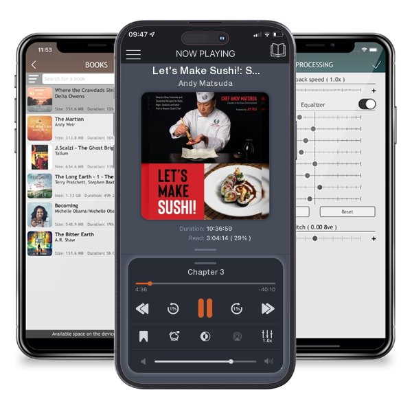 Download fo free audiobook Let's Make Sushi!: Step-By-Step Tutorials and Essential... by Andy Matsuda and listen anywhere on your iOS devices in the ListenBook app.