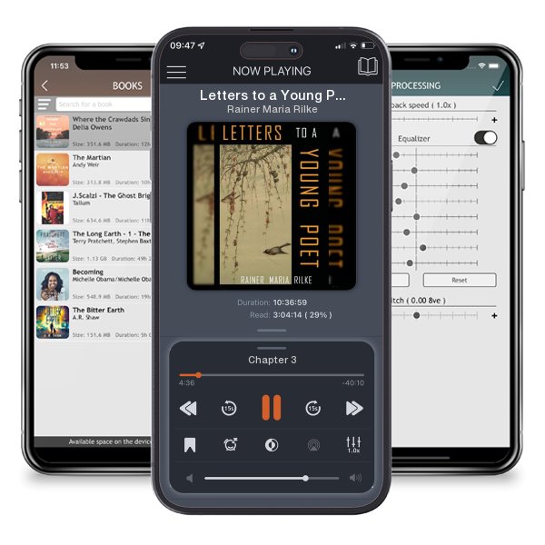 Download fo free audiobook Letters to a Young Poet by Rainer Maria Rilke and listen anywhere on your iOS devices in the ListenBook app.