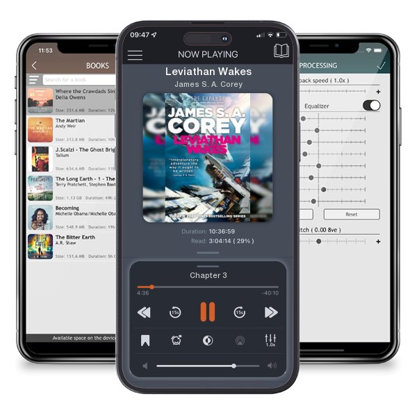 Download fo free audiobook Leviathan Wakes by James S. A. Corey and listen anywhere on your iOS devices in the ListenBook app.