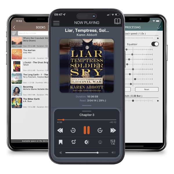 Download fo free audiobook Liar, Temptress, Soldier, Spy: Four Women Undercover in the Civil War by Karen Abbott and listen anywhere on your iOS devices in the ListenBook app.