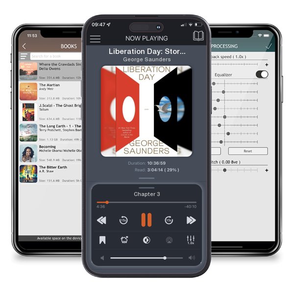 Download fo free audiobook Liberation Day: Stories by George Saunders and listen anywhere on your iOS devices in the ListenBook app.