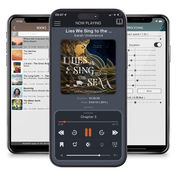 Download fo free audiobook Lies We Sing to the Sea by Sarah Underwood and listen anywhere on your iOS devices in the ListenBook app.